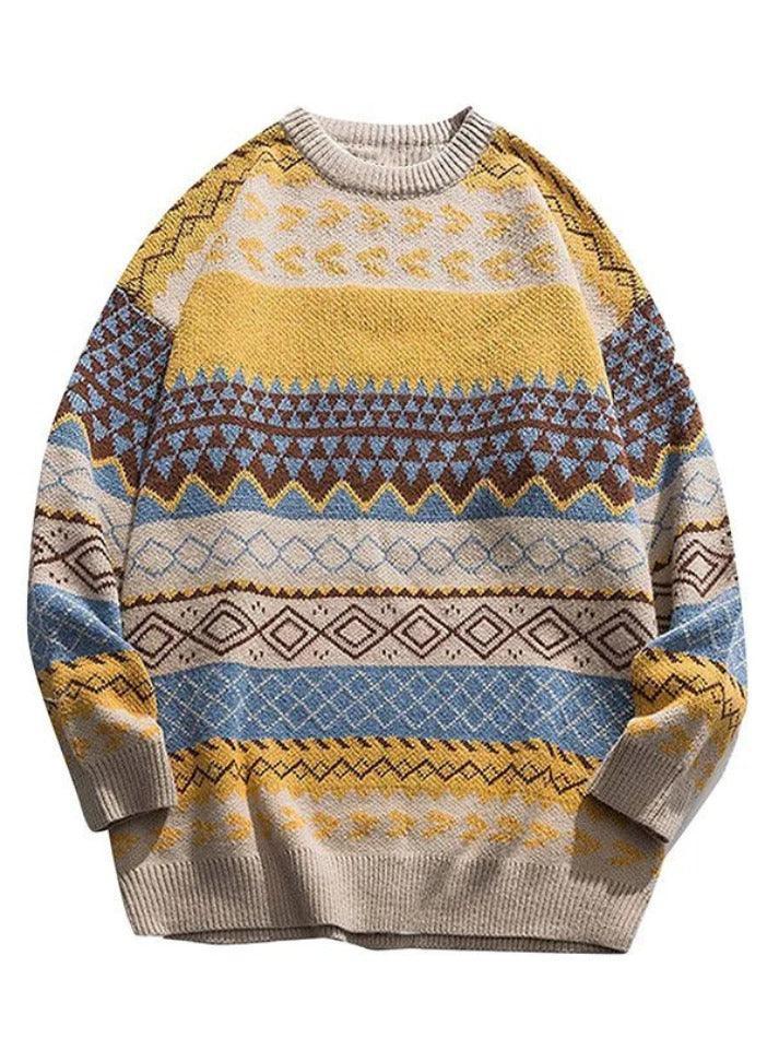 Levoire | Grande Taille Pull En Jacquard Texturé Jaune