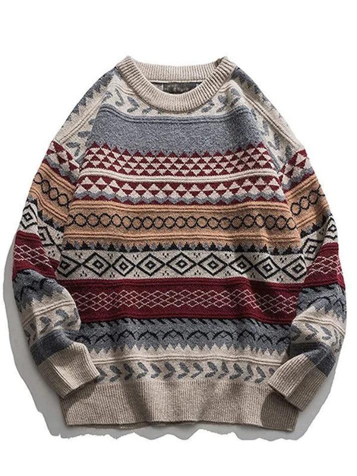 Levoire | Grande Taille Pull En Jacquard Texturé Rot