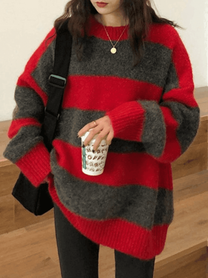 Levoire | Grandes Tailles Pull Rayé
