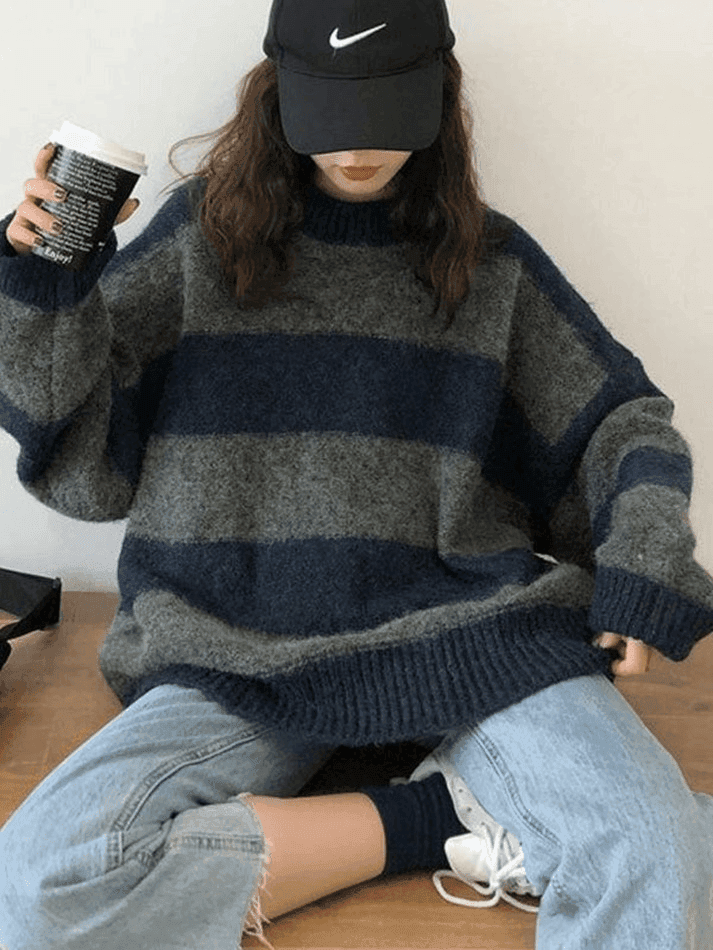 Levoire | Grandes Tailles Pull Rayé