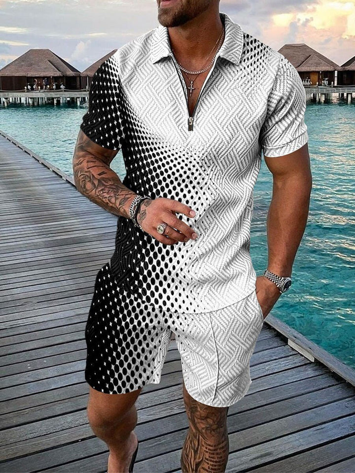Levoire | Ensemble Polo Luxueux Noir Blanc