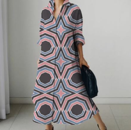 Levoire | Robe Chemise Élégante Pour Femmes Dans Un Design Luxueux Rosa