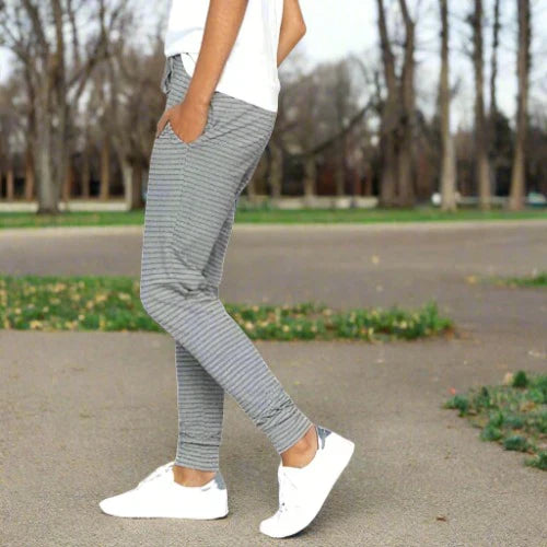 Levoire | Pantalon En Coton Rayé À La Mode