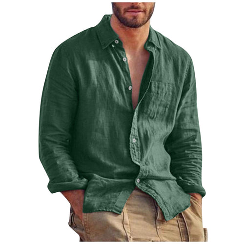 Levoire | Chemise En Lin À Col En V Homme