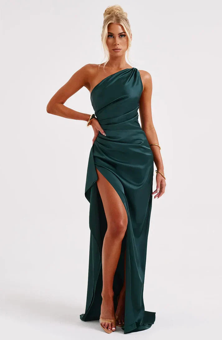Levoire | Robe Maxi Dakota Élégante & Confortable Bleu Vert