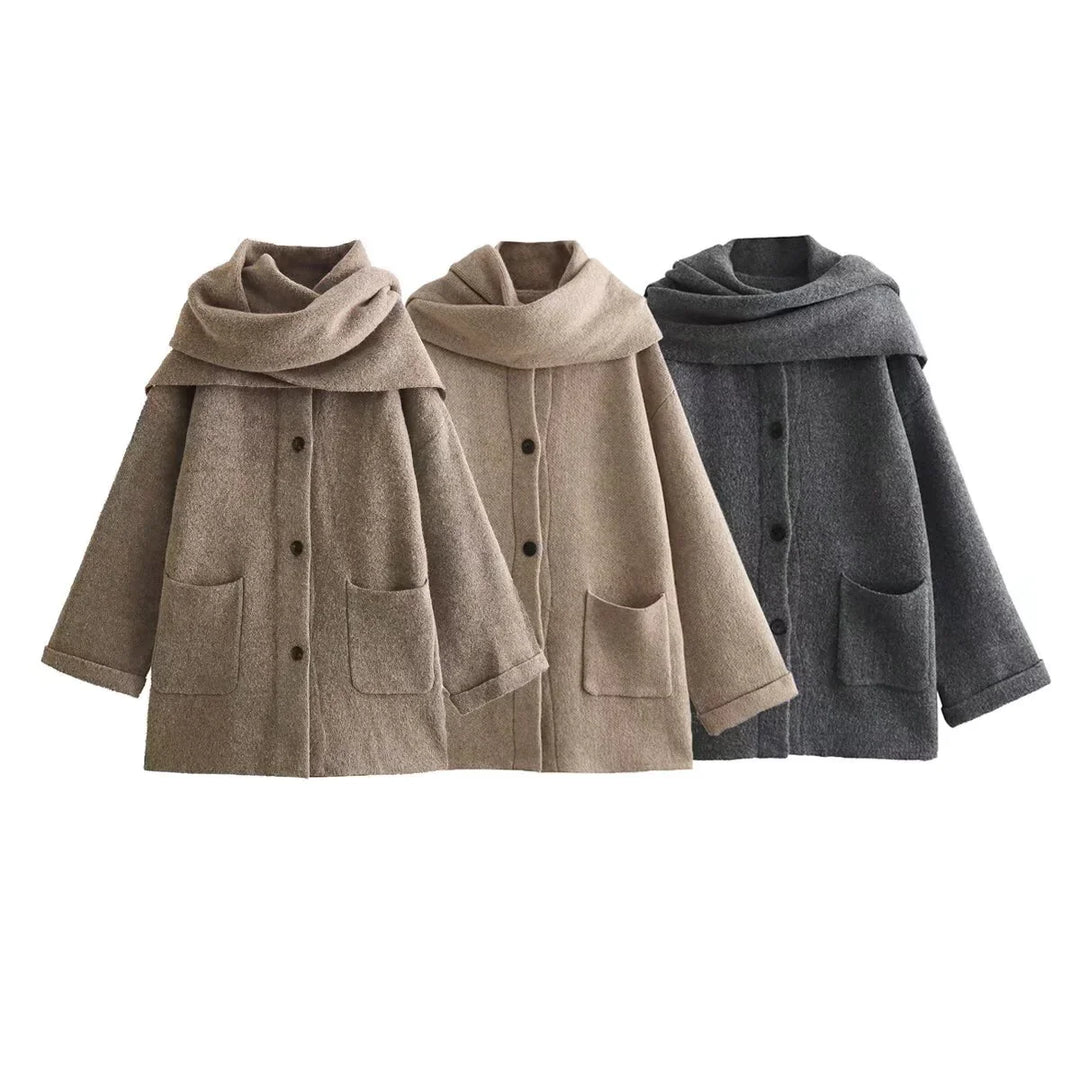 Levoire | Gilet doux avec écharpe