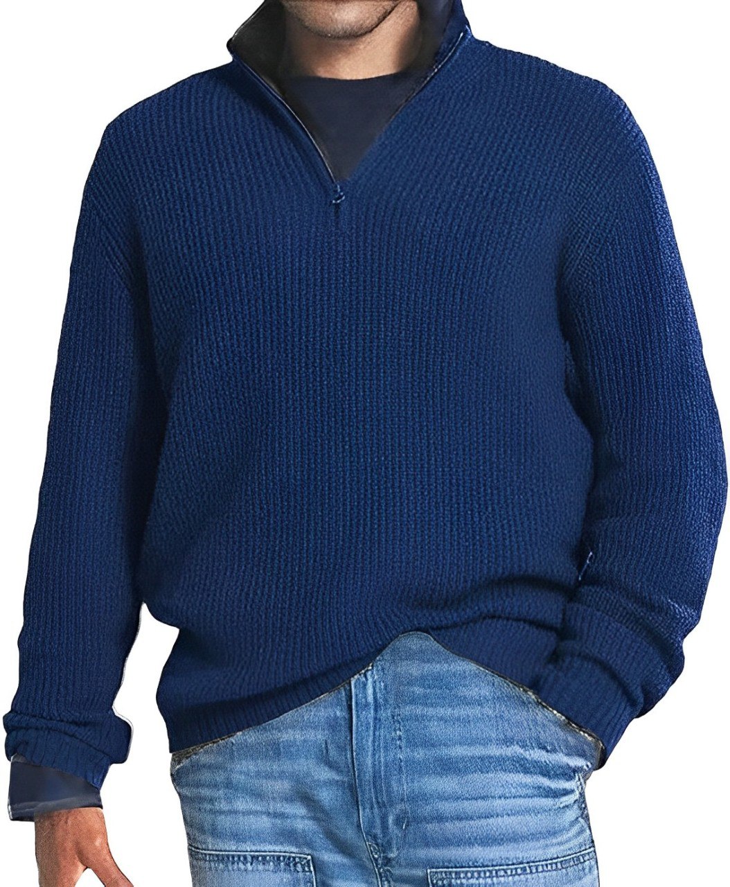 Levoire | Sweat-shirt d'affaires pour l'homme soucieux de son style Bleu foncé