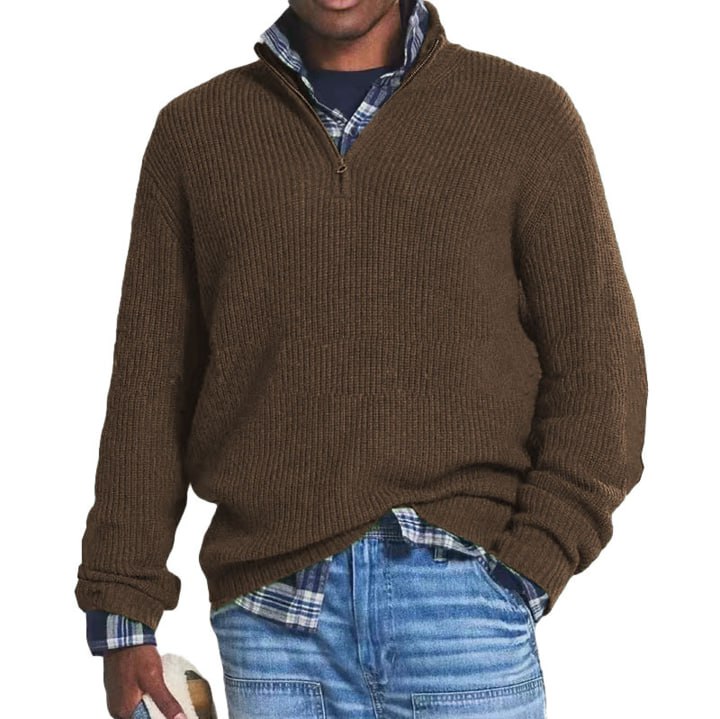 Levoire | Sweat-shirt d'affaires pour l'homme soucieux de son style Braun