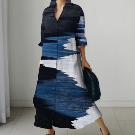 Levoire | Robes D'Été En Finition Élégante Avec Un Beau Design Bleu marine