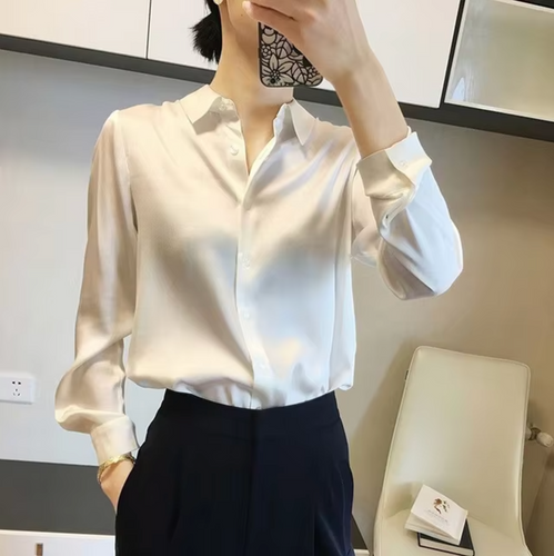 Levoire | Élégante Blouse En Satin Pour Dames Luxueuse, Chic & Polyvalente