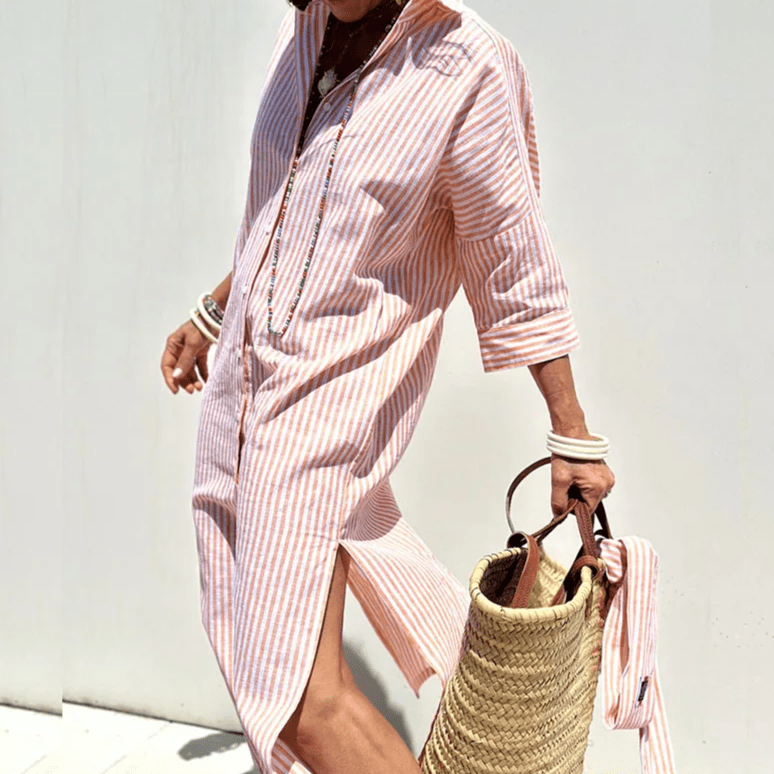 Levoire | Robe Chemise Rayée Élégante