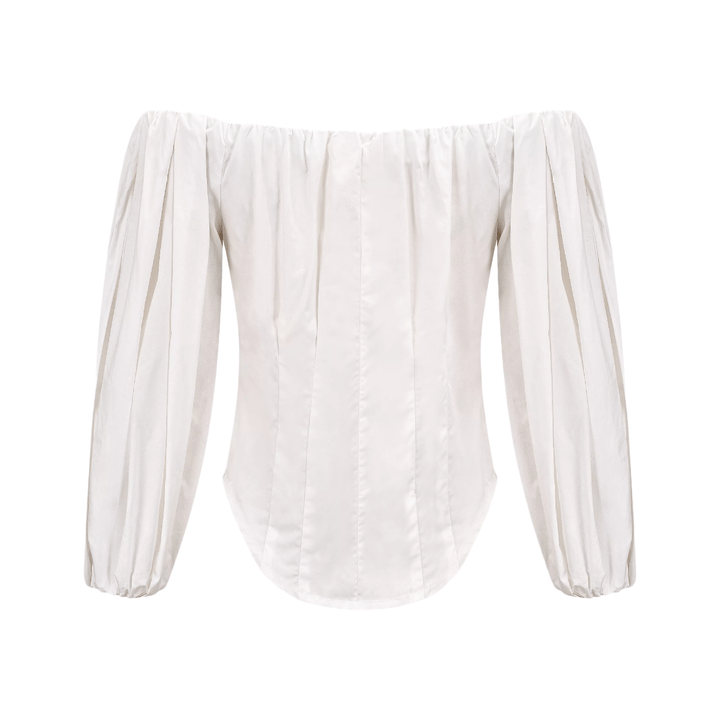 Levoire | Labyrinth Off Shoulder Puff Ärmel Top