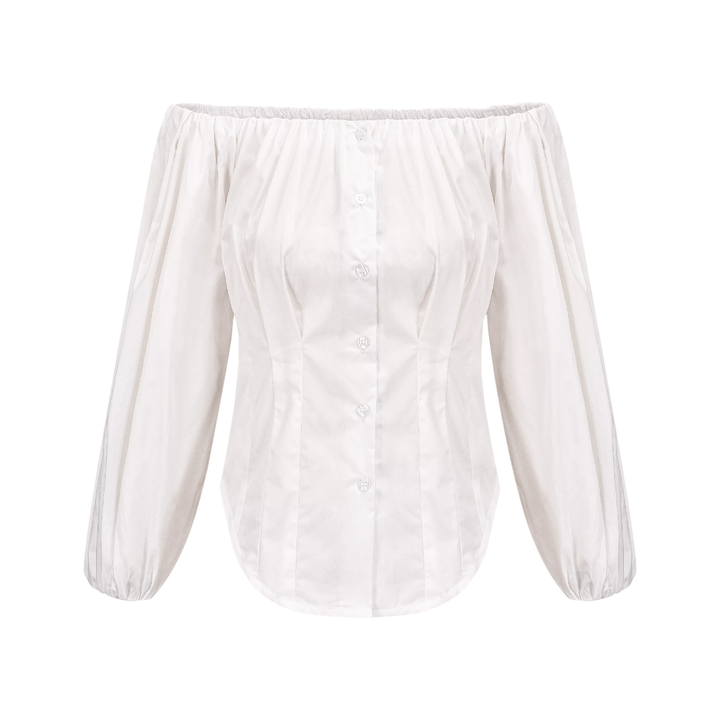 Levoire | Labyrinth Off Shoulder Puff Ärmel Top