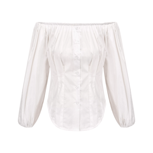 Levoire | Labyrinth Off Shoulder Puff Ärmel Top