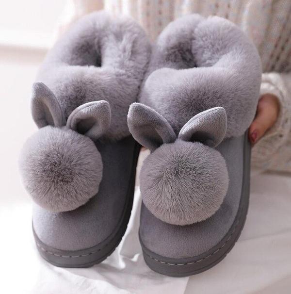 Levoire | Bunny Pantoufles Gris