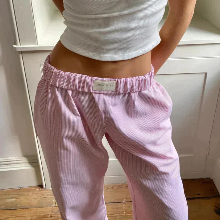 Levoire | Pantalon En Lin Léger Et Doux Rosa