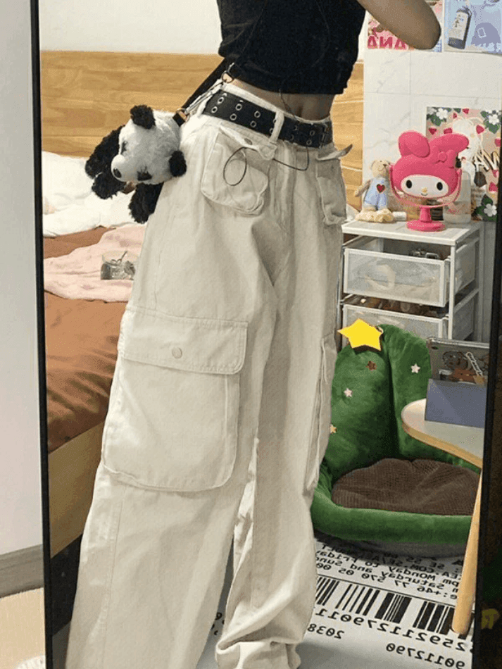 Levoire | Pantalon Cargo Y2K Avec Poches À Rabat