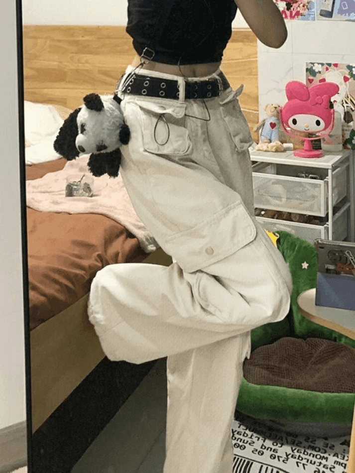 Levoire | Pantalon Cargo Y2K Avec Poches À Rabat