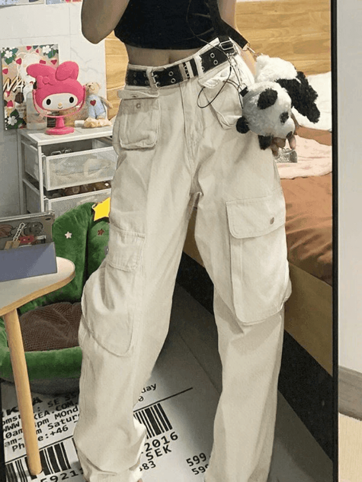 Levoire | Pantalon Cargo Y2K Avec Poches À Rabat
