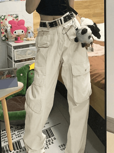 Levoire | Pantalon Cargo Y2K Avec Poches À Rabat