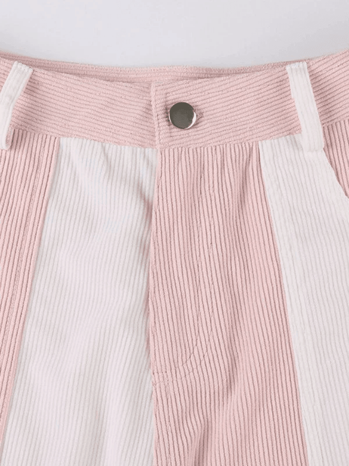 Levoire | Pantalon Cargo En Velours Côtelé Patchwork