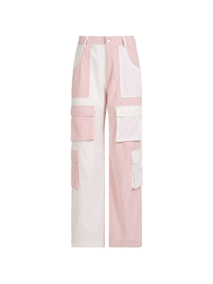 Levoire | Pantalon Cargo En Velours Côtelé Patchwork