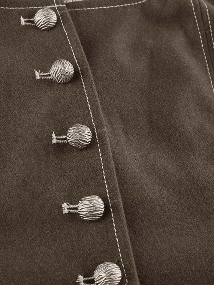 Levoire | Haut Corset À Boutons En Dentelle Patchwork