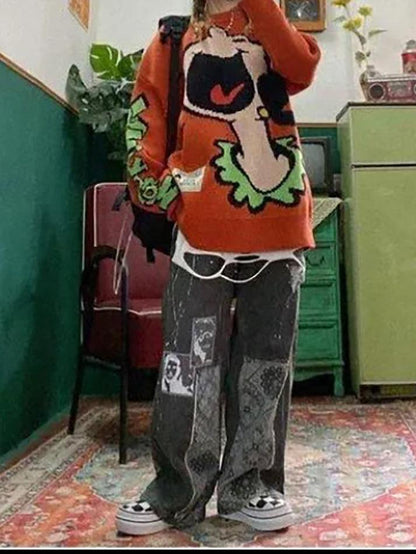 Levoire | Jean Boyfriend Imprimé Paisley Patchwork