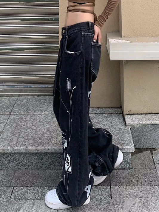 Levoire | Jean Boyfriend Imprimé Paisley Patchwork