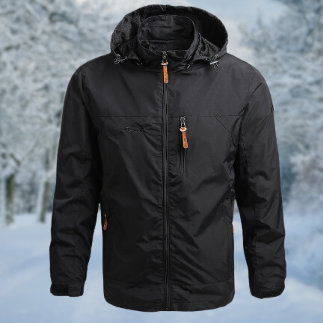 Levoire | Veste Imperméable À Manches Longues Avec Poches Zippées Noir