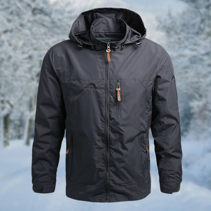 Levoire | Veste Imperméable À Manches Longues Avec Poches Zippées Gris
