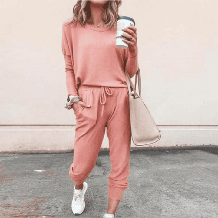 Levoire | Large et Confort Femme Ensemble de Sport Rosa