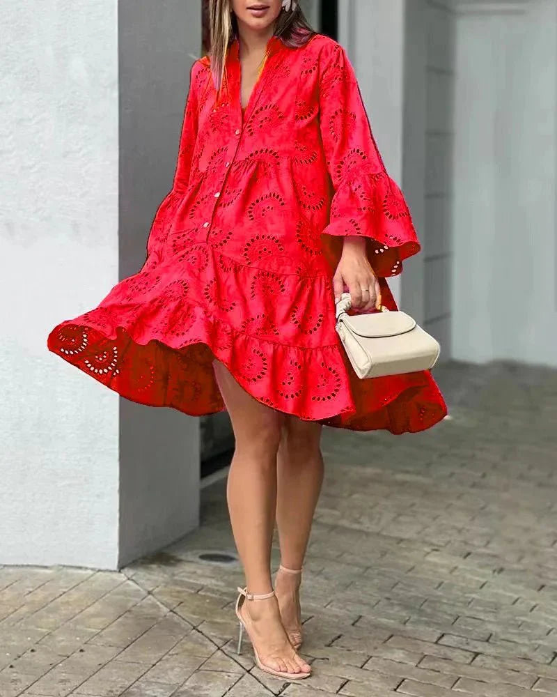 Levoire | Robe Mini Ibiza Élégante Rot