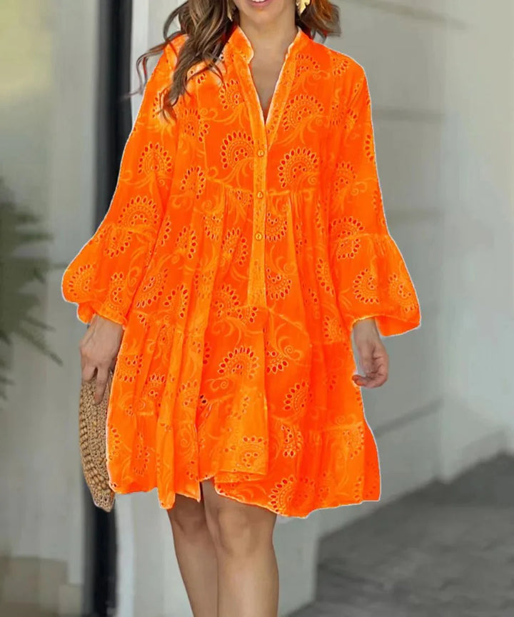 Levoire | Robe Mini Ibiza Élégante Orange