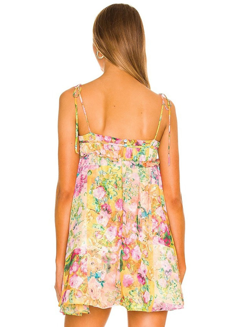Levoire | Robe Fleurie Pour Femme - Jaune
