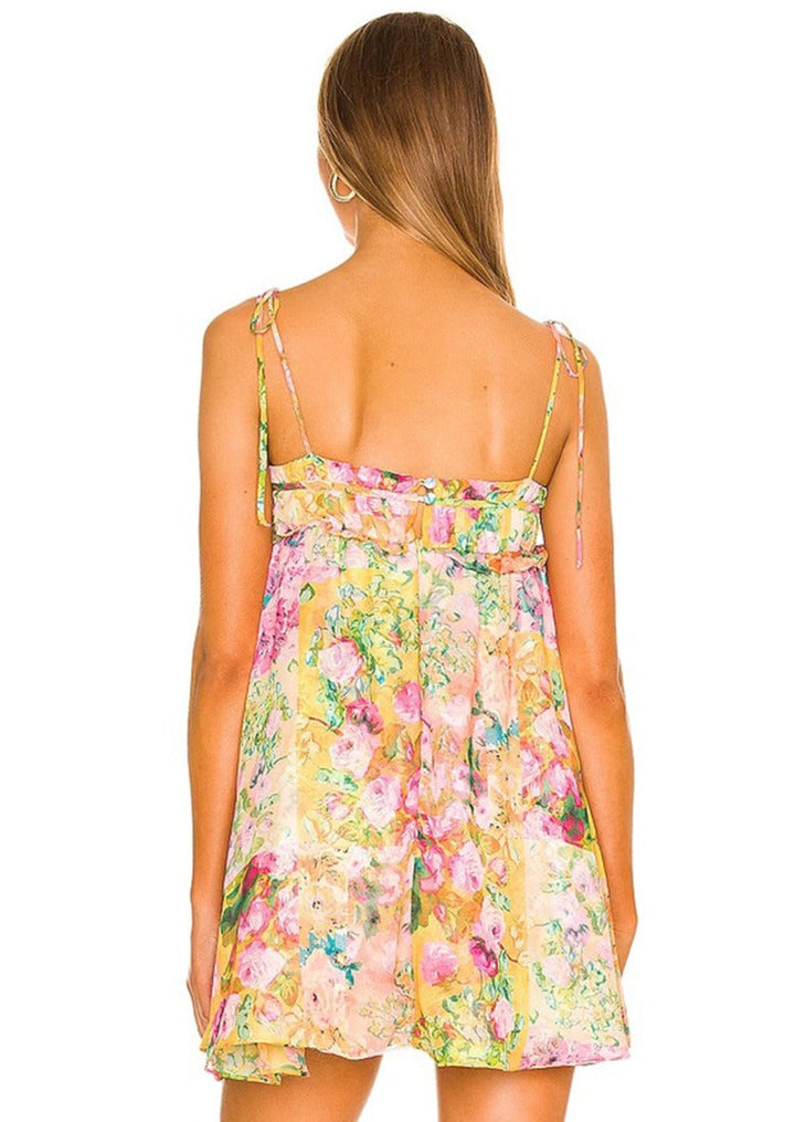 Levoire | Robe Fleurie Pour Femme - Jaune