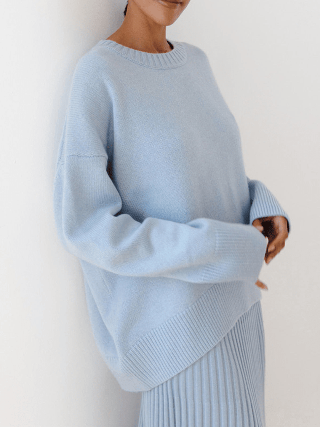 Levoire | Pull Femme Pulls Grande Taille Pull-over Bleu clair