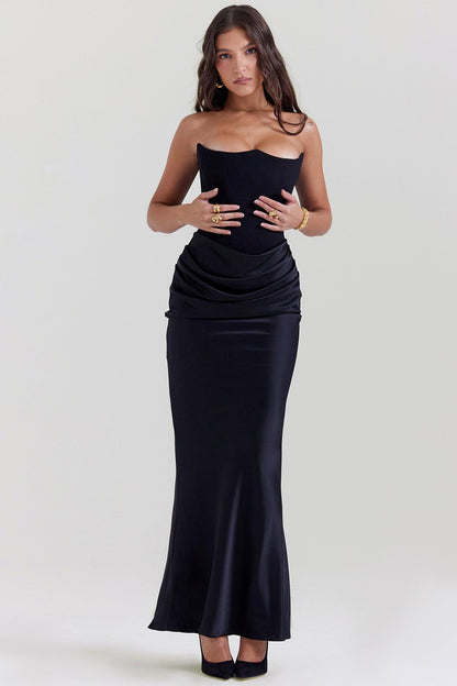 Levoire | Corset Maxi Dress - Off-Shoulder