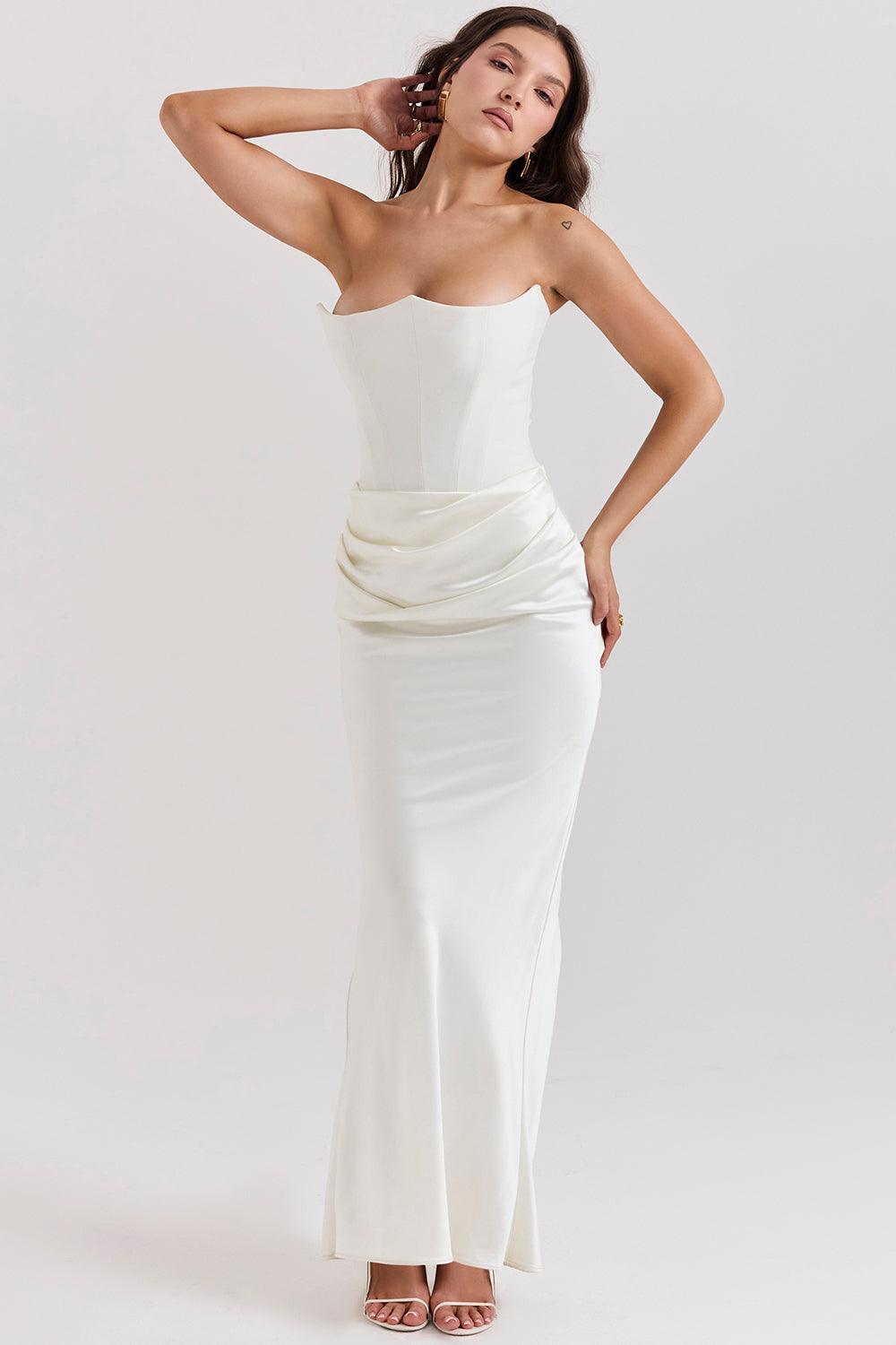 Levoire | Corset Maxi Dress - Off-Shoulder