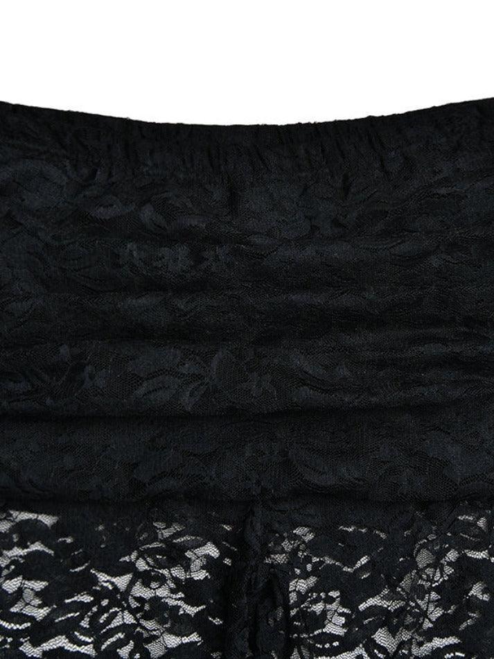 Levoire | Perspective Dentelle Inserts Taille Haute Pantalon Évasé
