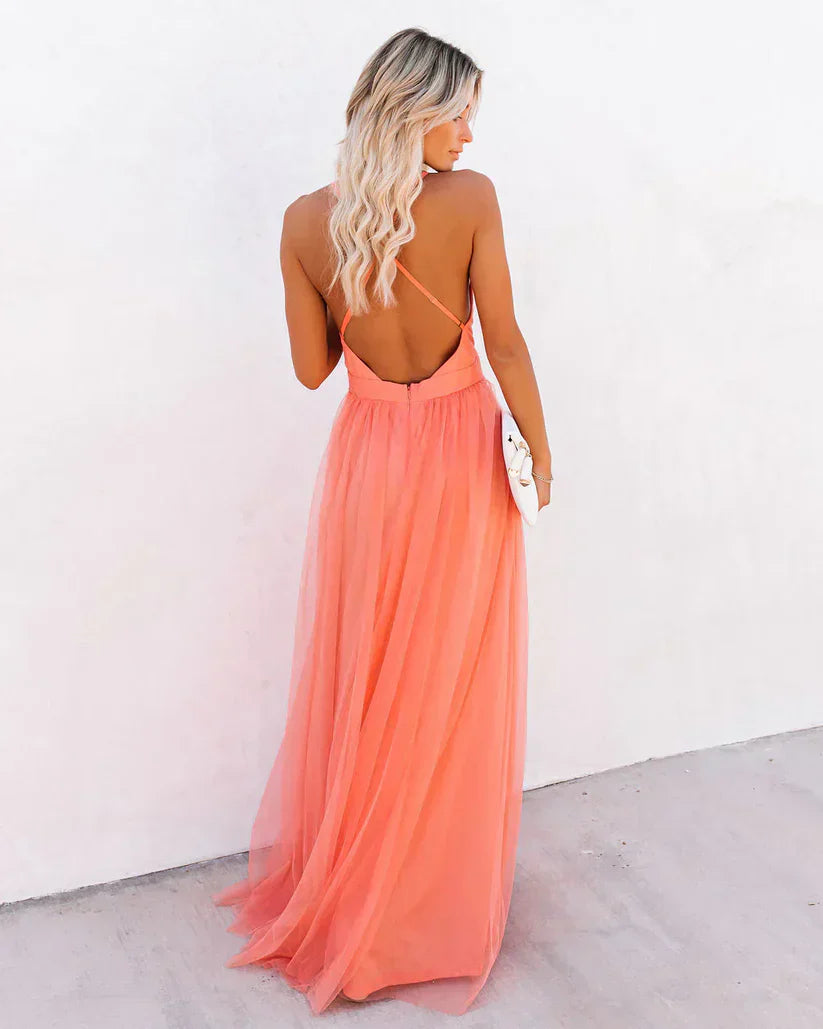 Levoire | Robe Longue 'Poussière De Pétales' (Poussière De Fleurs)
