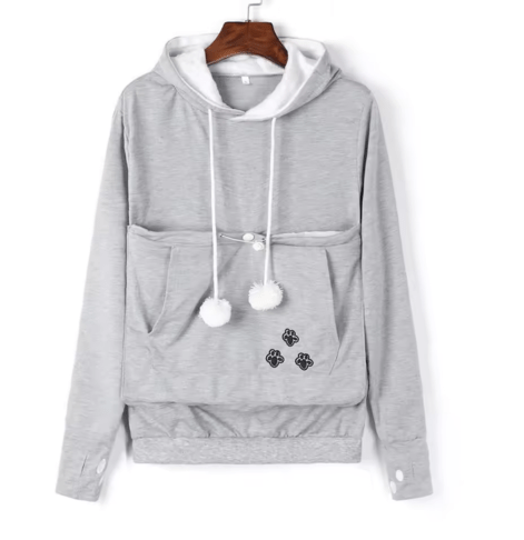 Levoire | Sweat capuche animal lover femme Gris