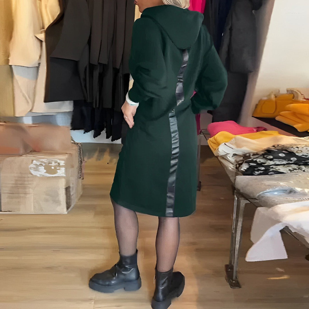 Levoire | Robe unie avec capuche et poches