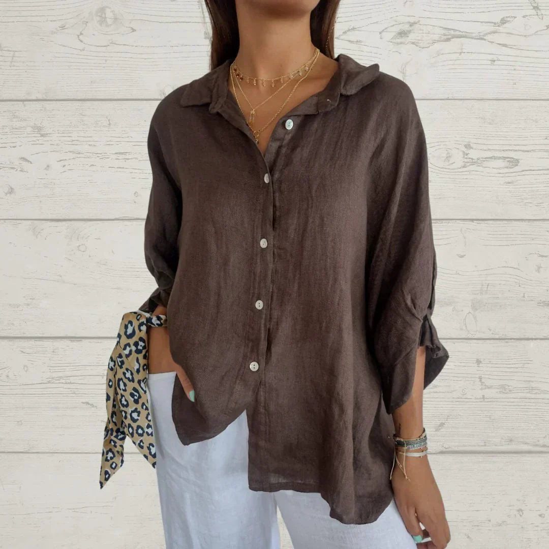 Levoire | Chemise À Nœuds Braun