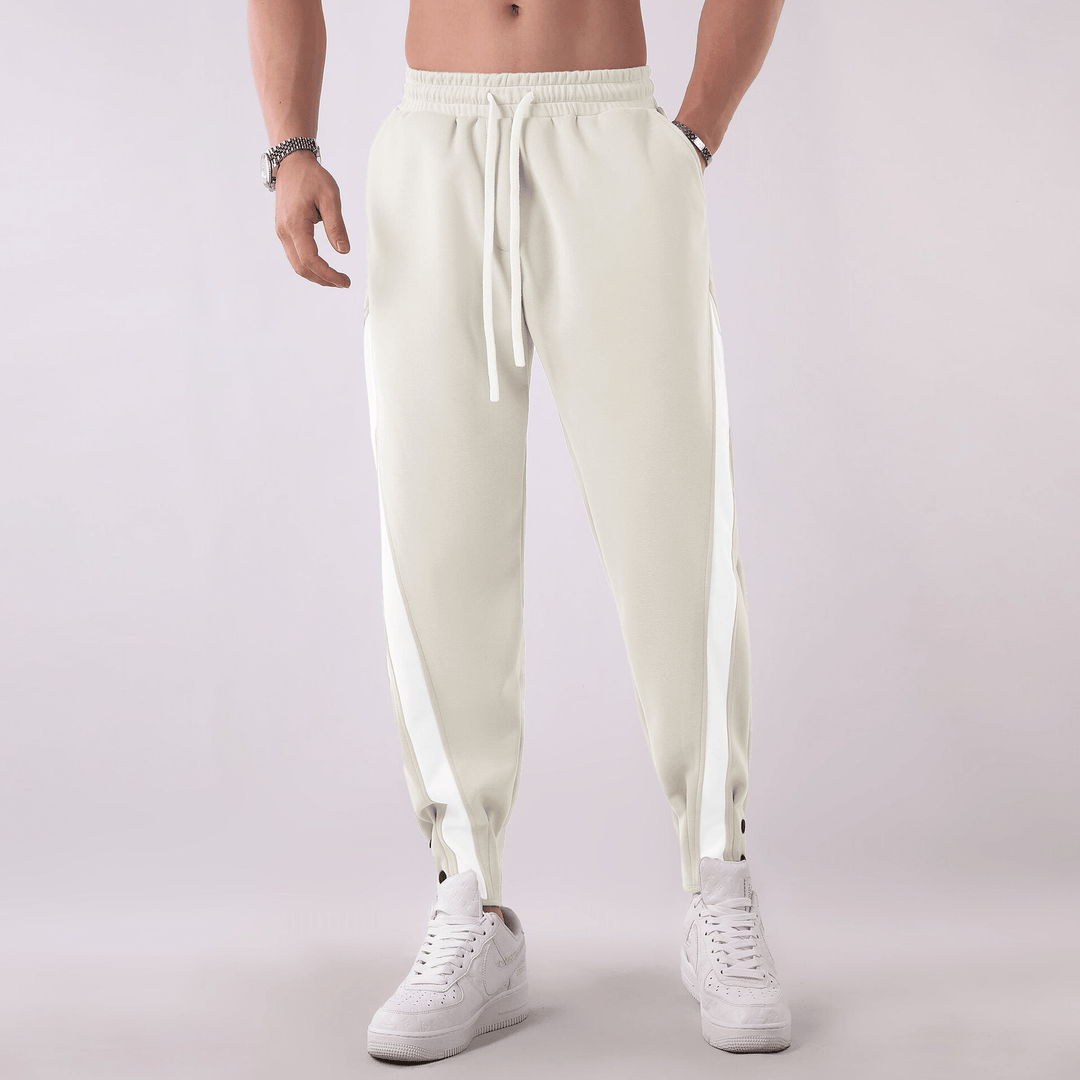 Levoire | Pantalon de sport pour hommes Pantalon de jogging premium pour hommes Confortable & Tendance Crème