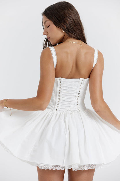 Levoire | Robe Élégante Corset Sans Épaule