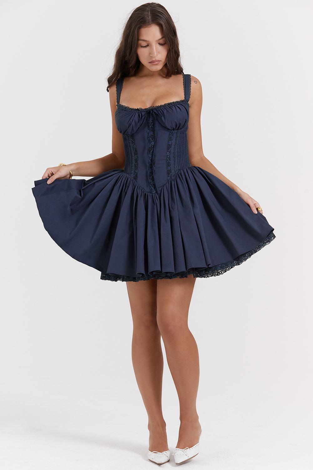 Levoire | Robe Élégante Corset Sans Épaule
