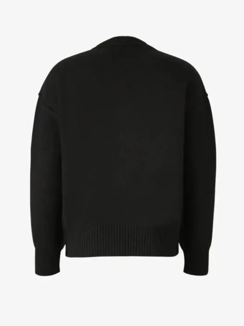 Levoire | Luxe Pull À Col Rond Avec Détails En Forme De Cœur Et Manches Longues