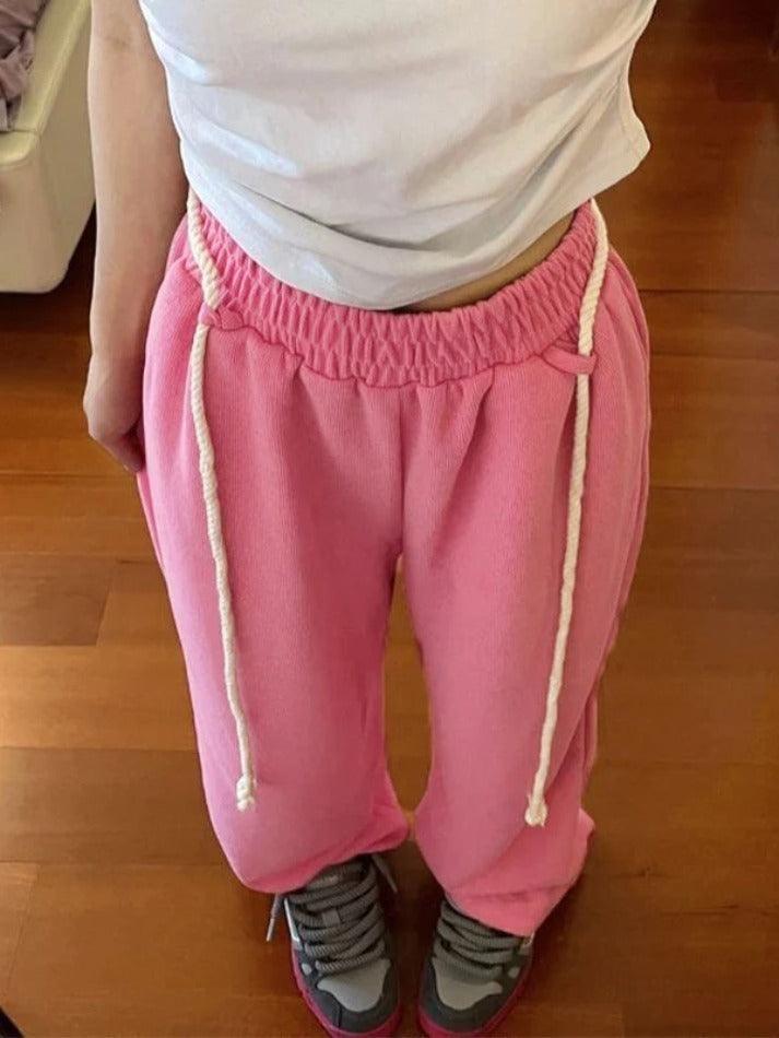 Levoire | Rosa Cordons De Pantalons De Survêtement Baggy