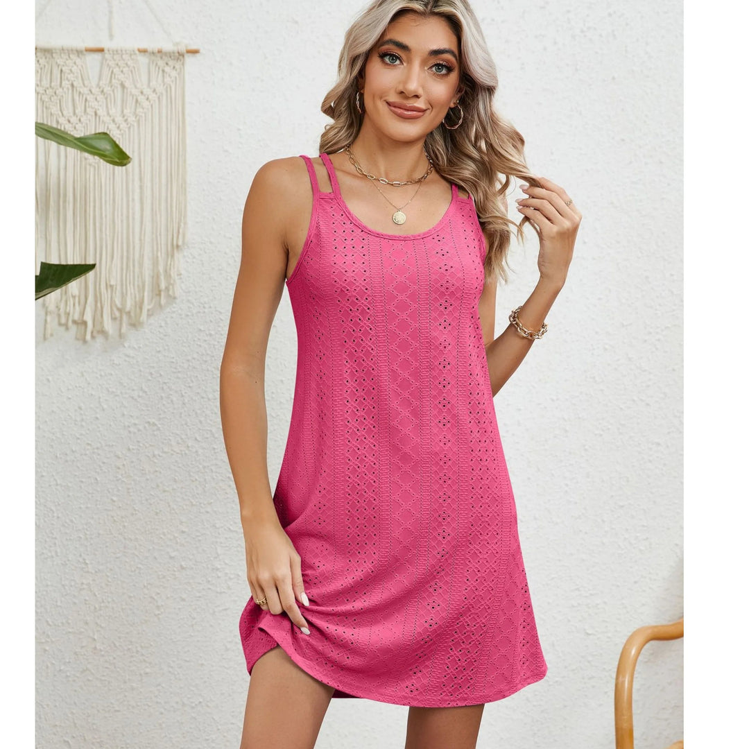 Levoire | Élégante Robe Casual Courte Rosa